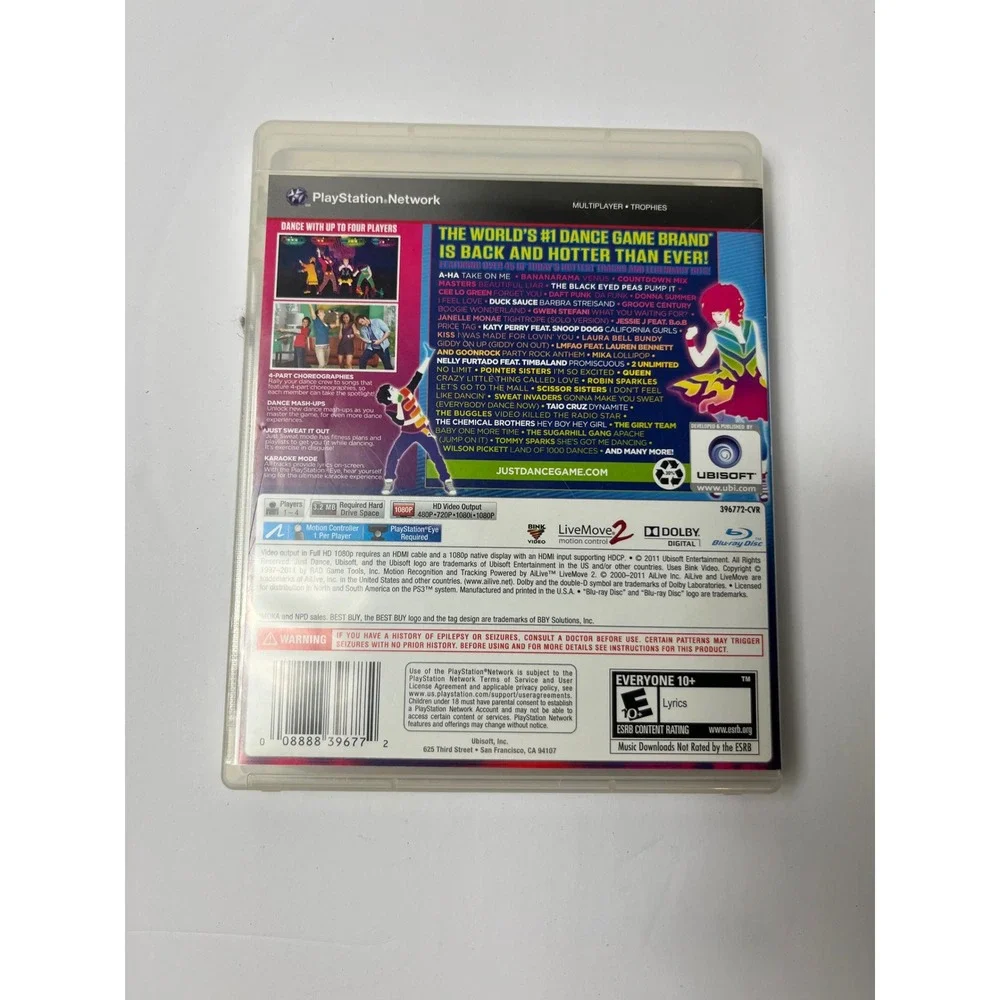 Just Dance 3‎ Sony PS3 Best Buy Exclusive Katy Perry Bonus Tracks Complete CIB